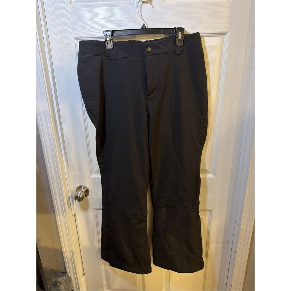 Free Country Women's BlackThermal Stretch Softshell Ski Pant Size XL
